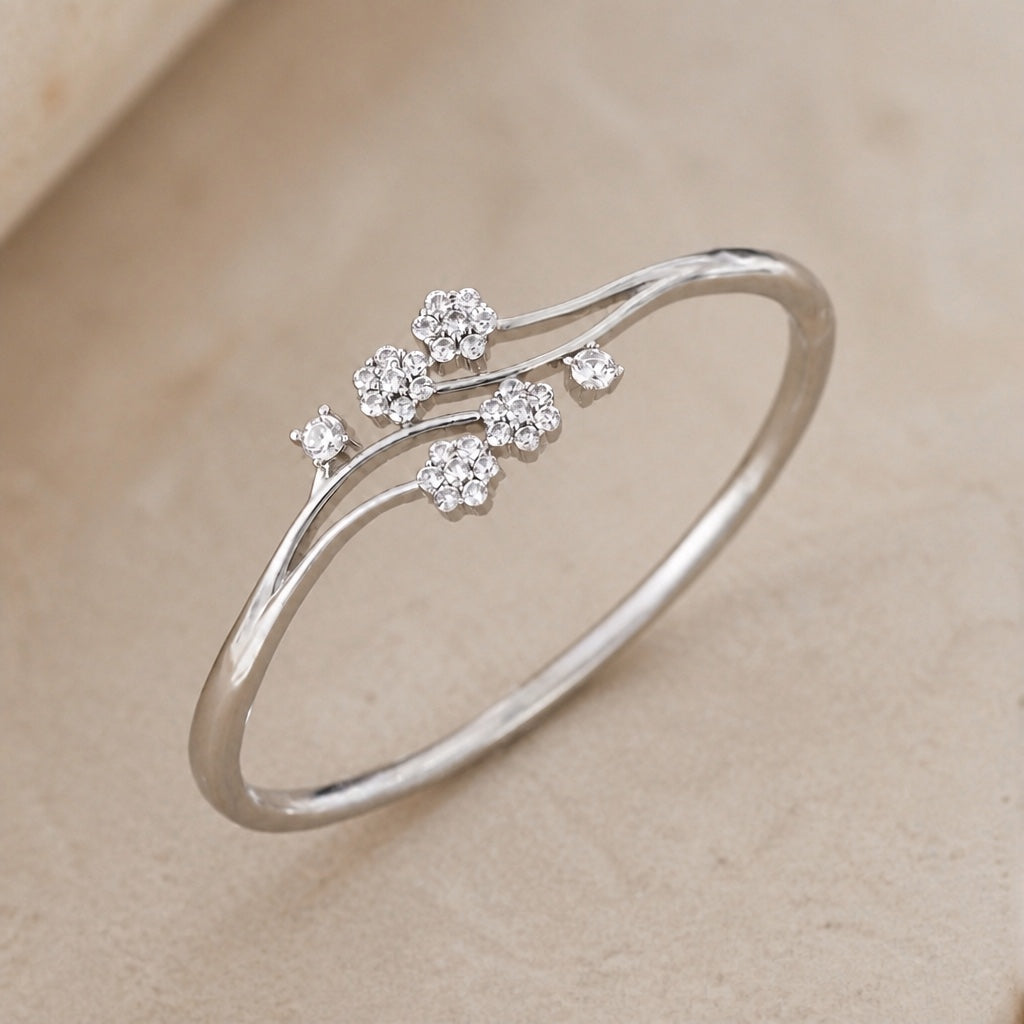 Pulsera de flores con circonita – imagen 2