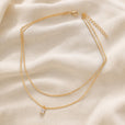 Collar de circonita de doble capa