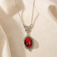 Collar victoriano con gema carmesí – imagen 2