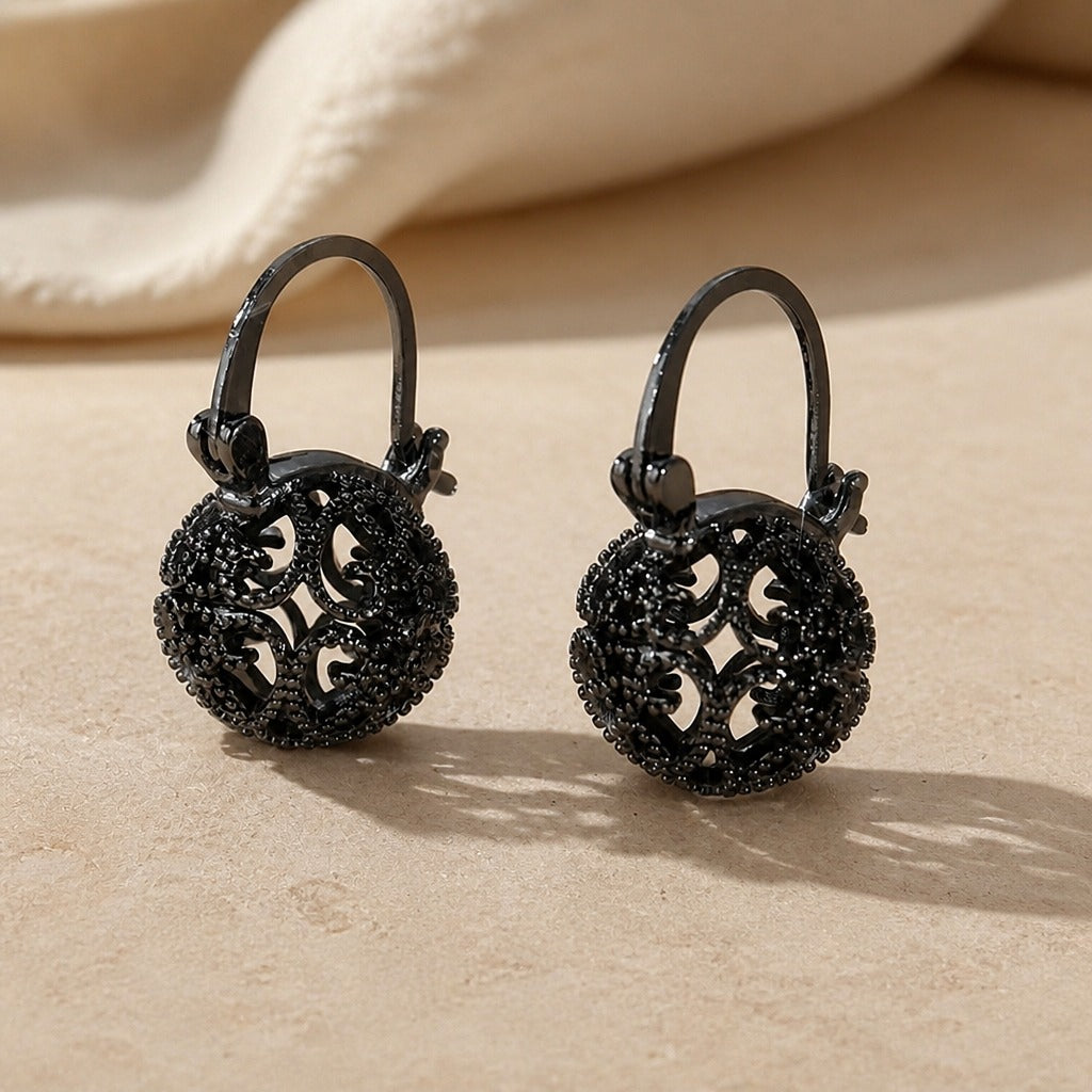 Anillo de corazón negro llamativo – imagen 2