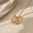 Collar corazón eterno hueco