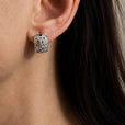Pendientes de aro huecos étnicos vintage