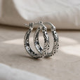 Pendientes de aro boho chic vintage – imagen 2