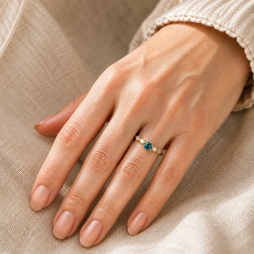 Anillo vintage artesanal de hada