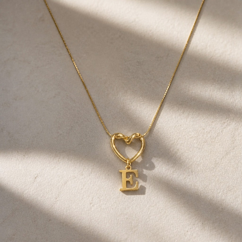 Collar inicial corazón Evermore – imagen 7