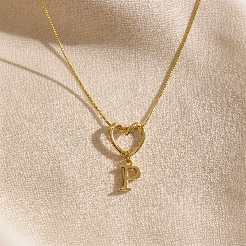 Collar inicial corazón Evermore – imagen 18