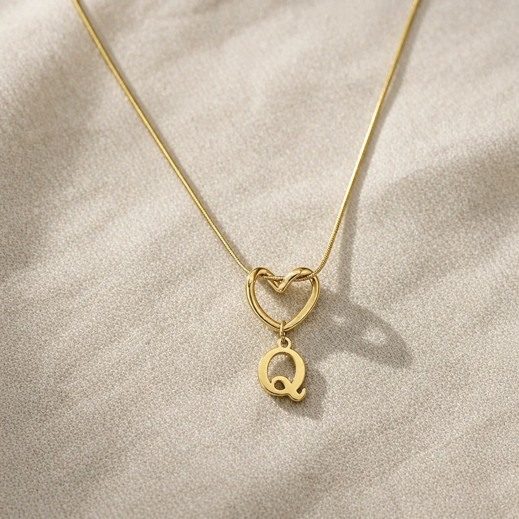 Collar inicial corazón Evermore – imagen 19