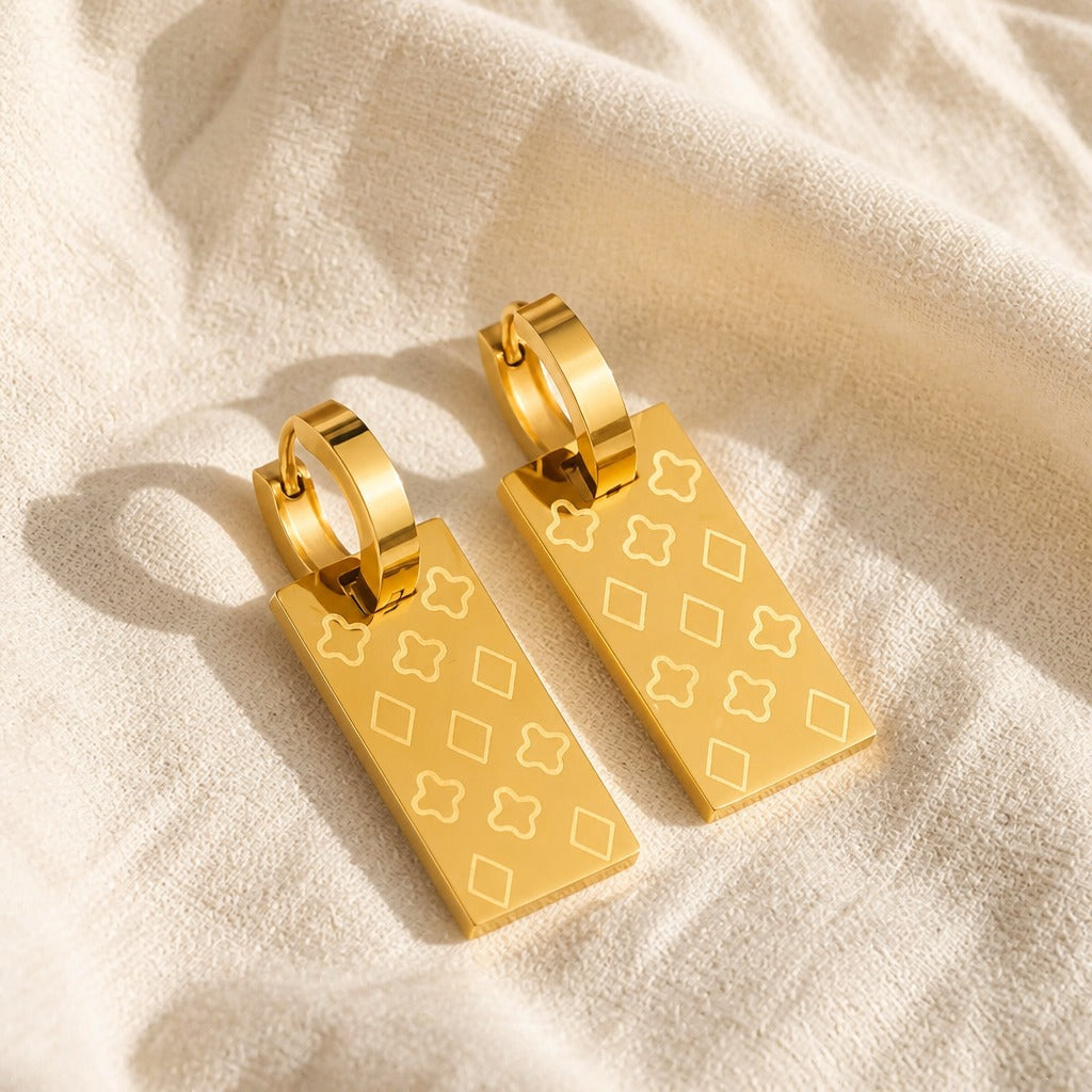 Pendientes de aro vintage Vivienne