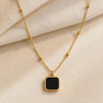 Collar con colgante negro chic de medianoche – imagen 2