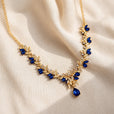 Collar de piedra azul con eslabones – imagen 2