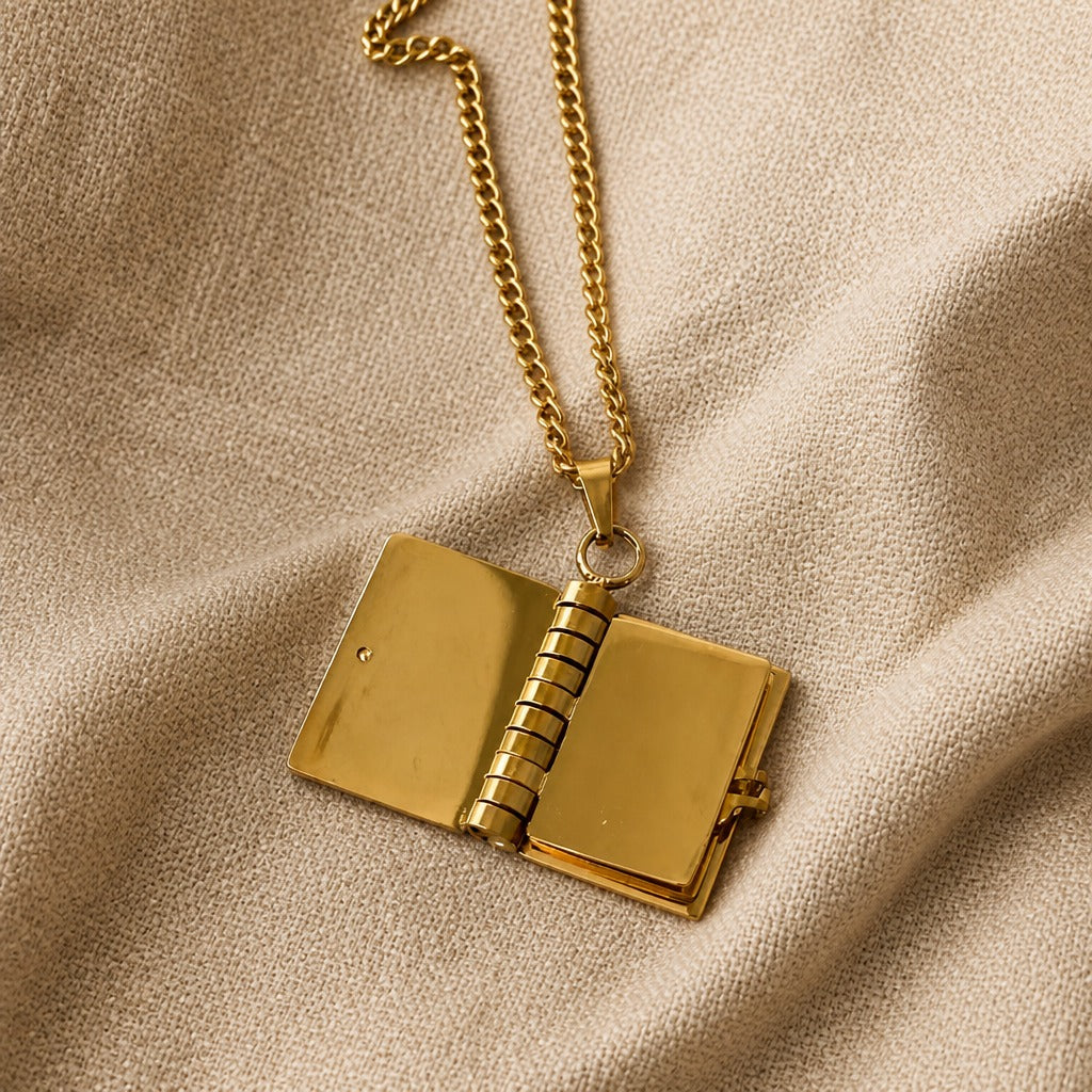 Collar libro de recuerdos literario – imagen 2