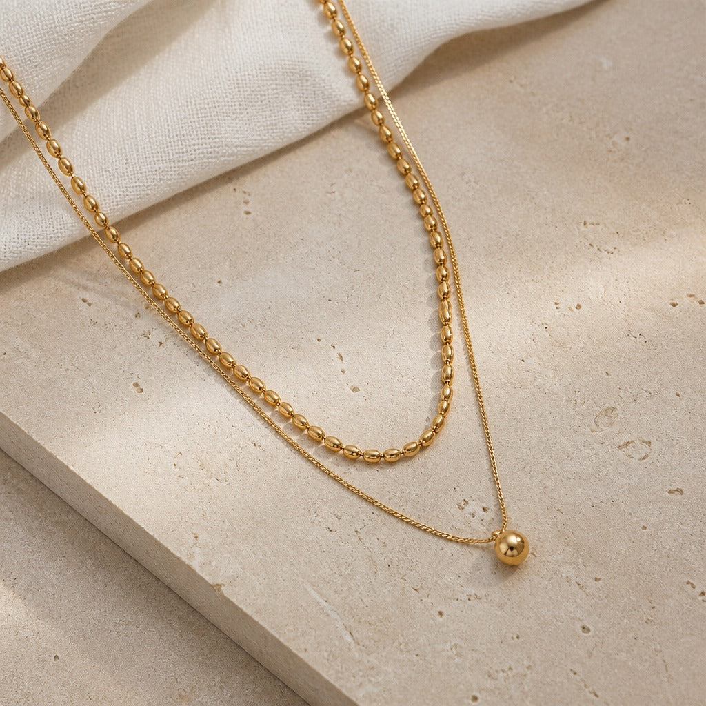 Collar de cadena en capas Imperial – imagen 2