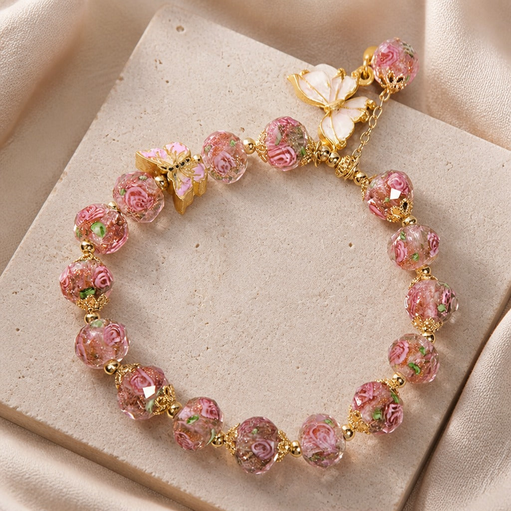 Pulsera caprichosa con charms de mariposa