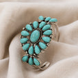 Pulsera rígida de turquesa incrustada – imagen 2
