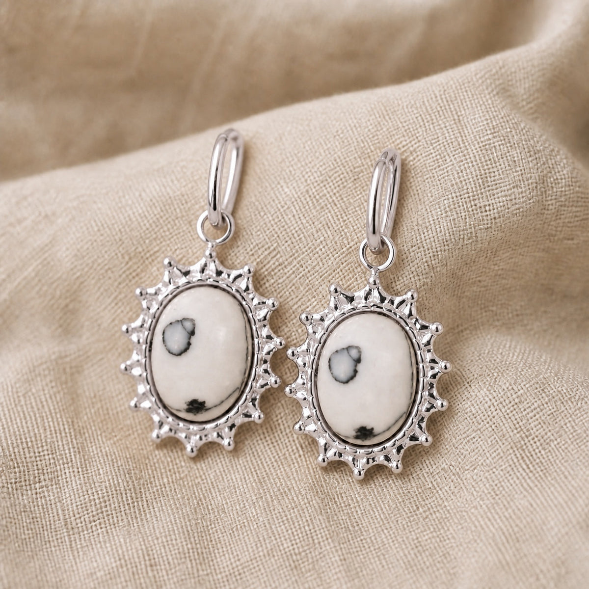 Pendientes Jolie de piedra natural – imagen 2