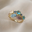 Anillo Prestigio con plumas exóticas — Carmen, Lucía & Rocío