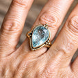 Anillo bohemio de piedra hecho a mano – imagen 2