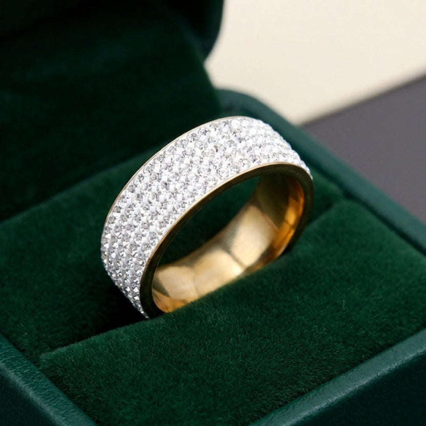 Anillo de banda de cristal de Carmen, Lucía & Rocío