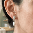 Pendientes de perla en forma de lágrima – imagen 2