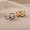 Anillo ajustable de corazón con circonita – imagen 3