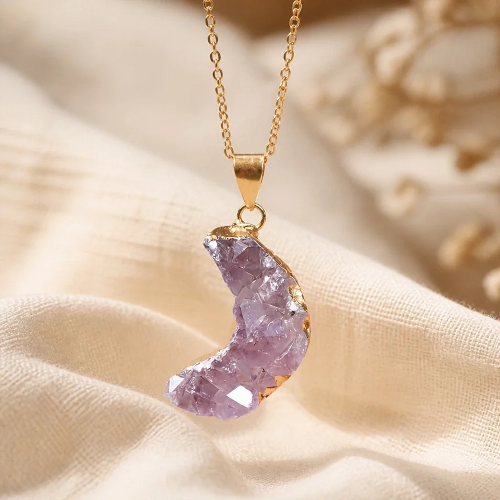Collar con colgante de luna creciente – imagen 2