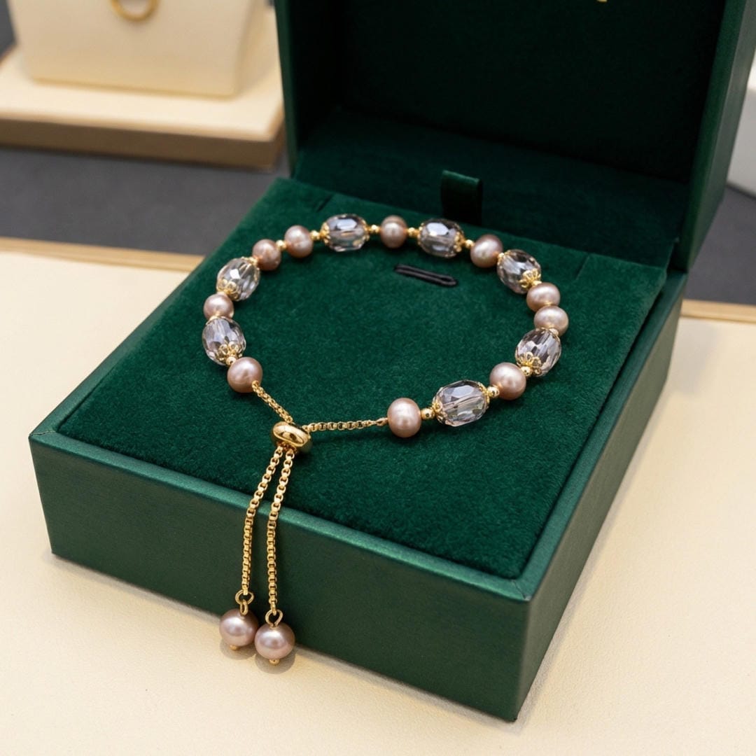Pulsera ajustable de cuentas Luna
