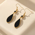 Pendientes negros de gota deslumbrantes – imagen 2