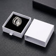 Anillo vintage de plata en capas – imagen 3