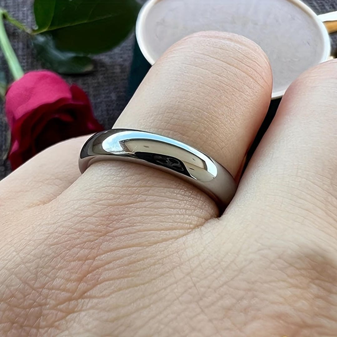 Anillo dorado clásico de cúpula – imagen 2