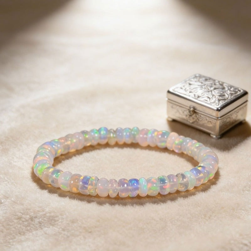 Pulsera de ópalo etíope natural para la menopausia