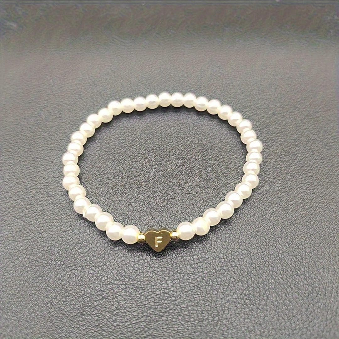 Pulsera de perlas con letras de la A a la Z – imagen 7