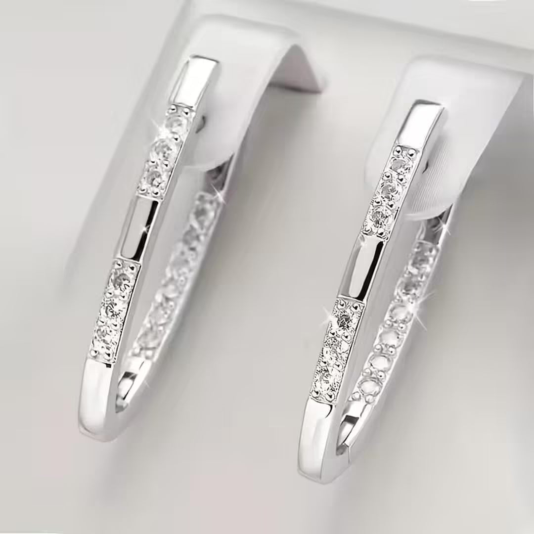 Pendientes sofisticados con circonitas – imagen 3