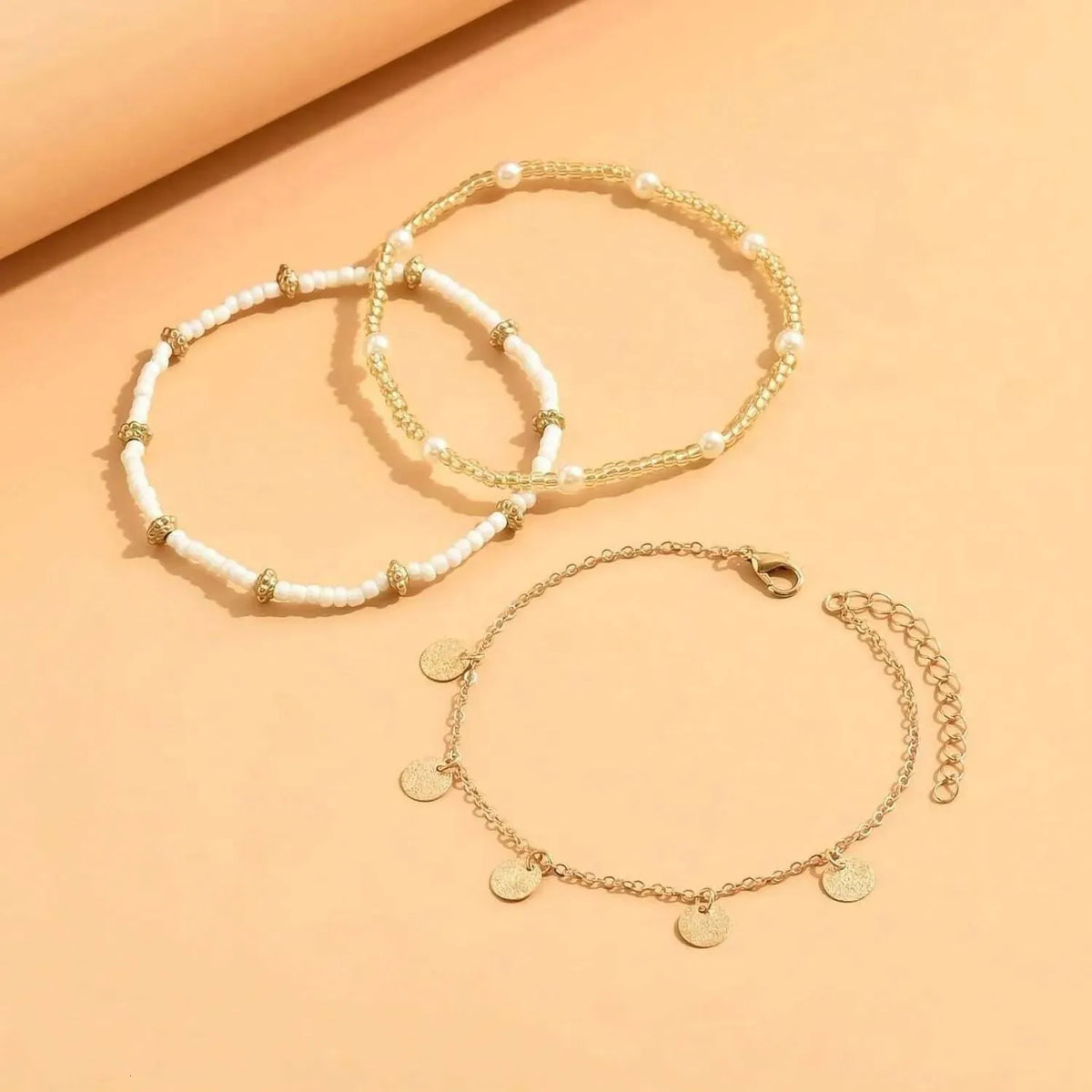 Set de tobilleras boho costeras – imagen 2