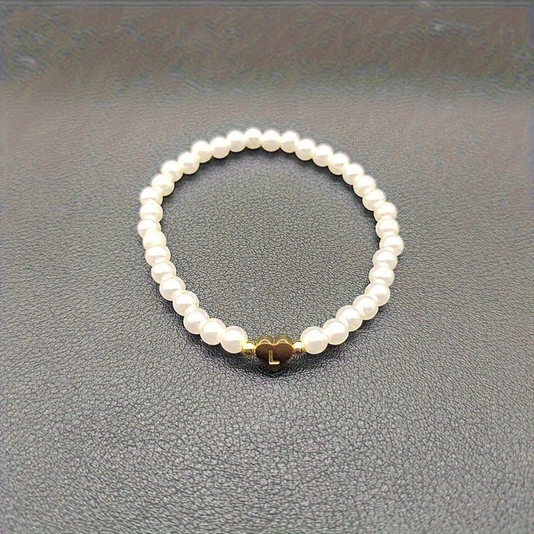 Pulsera de perlas con letras de la A a la Z – imagen 13
