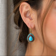 Pendientes vintage de cristal en forma de gota – imagen 4