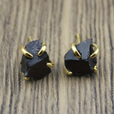 Pendientes irregulares de mineral con garra de cuatro puntas – imagen 5