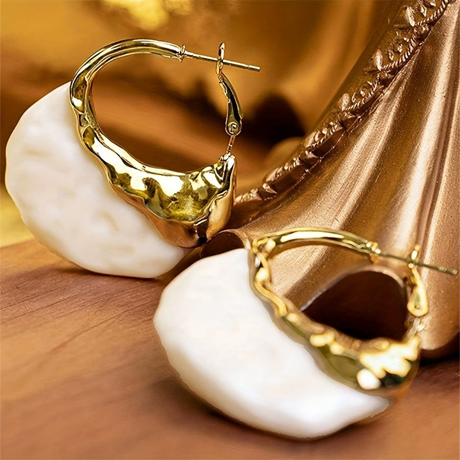 Pendientes irregulares atemporales para fiesta