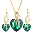Conjunto de joyería Emerald Heart Infinity – imagen 3