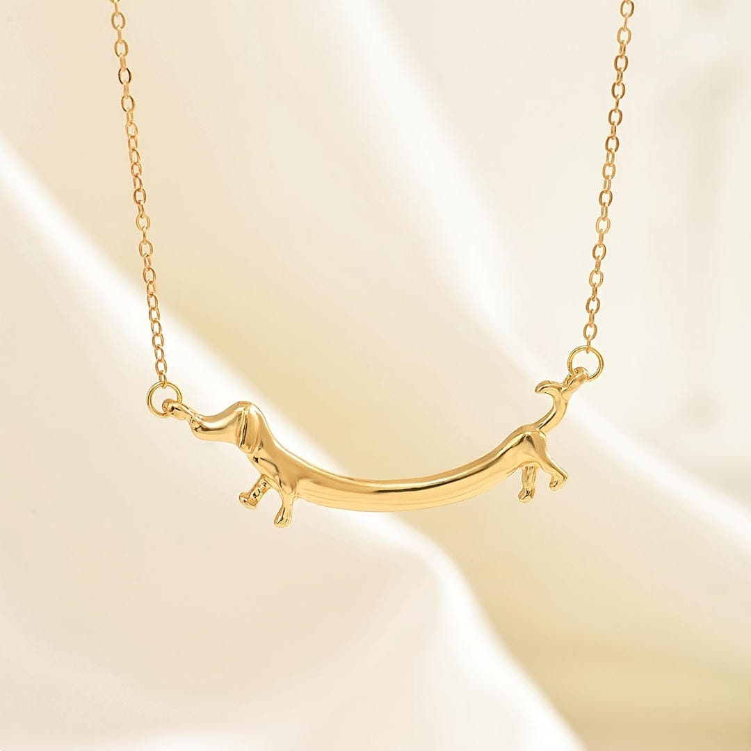Collar con colgante de barra de perro salchicha – imagen 2