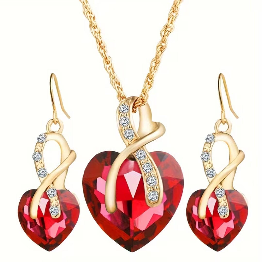 Conjunto de joyería Emerald Heart Infinity – imagen 4
