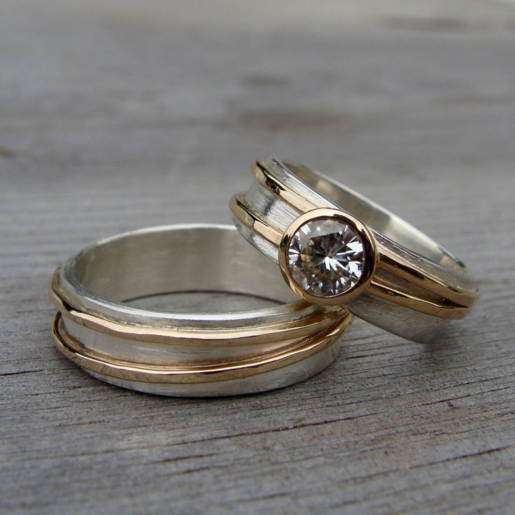 Set de anillos vintage de cristal fino