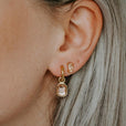 Pendientes elegantes Leonore con piedras de color – imagen 4