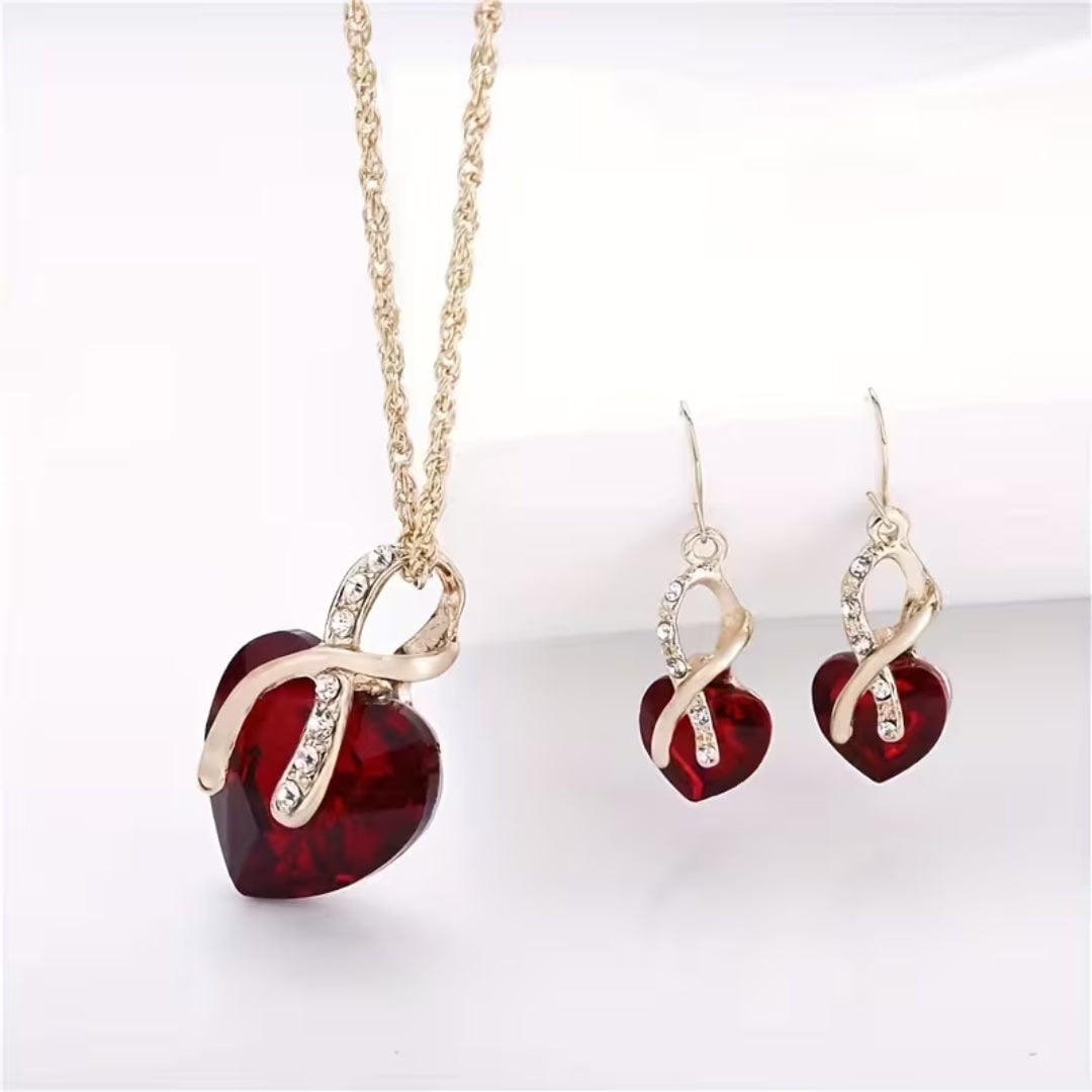 Conjunto de joyería Emerald Heart Infinity – imagen 2