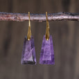 Pendientes largos bohemios de piedra geométrica – imagen 5