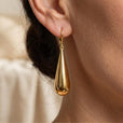 Pendientes largos de gota lujosos