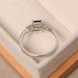 Anillo solitario Verde Esmeralda – imagen 3