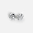 Pendientes ovalados de plata pulida – imagen 2