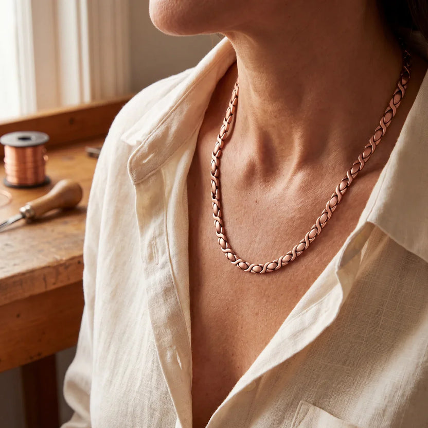 Collar Cedar Nova de cobre