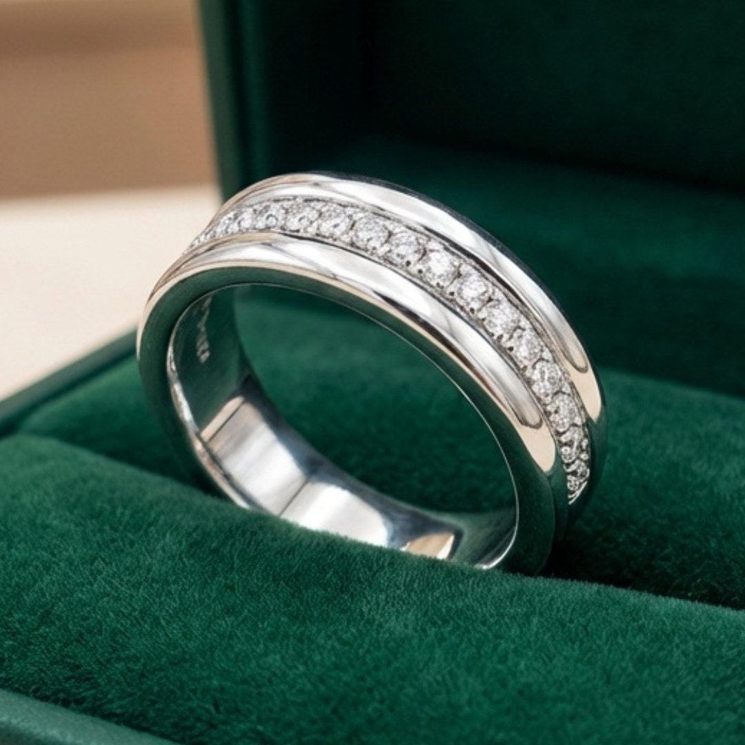Anillo Chloe de bandas apiladas – imagen 3