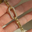 Pulsera de cristales blancos radiantes – imagen 2